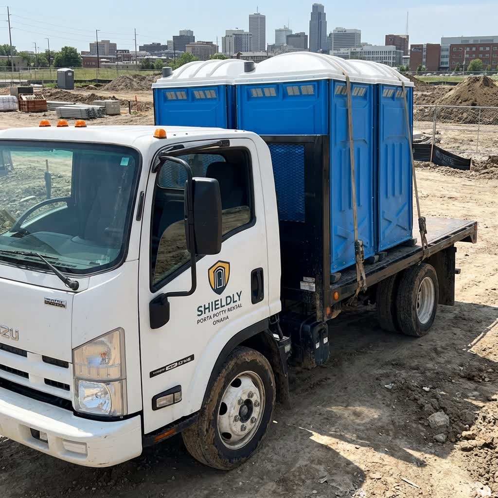 Porta potty delivery setup Omaha