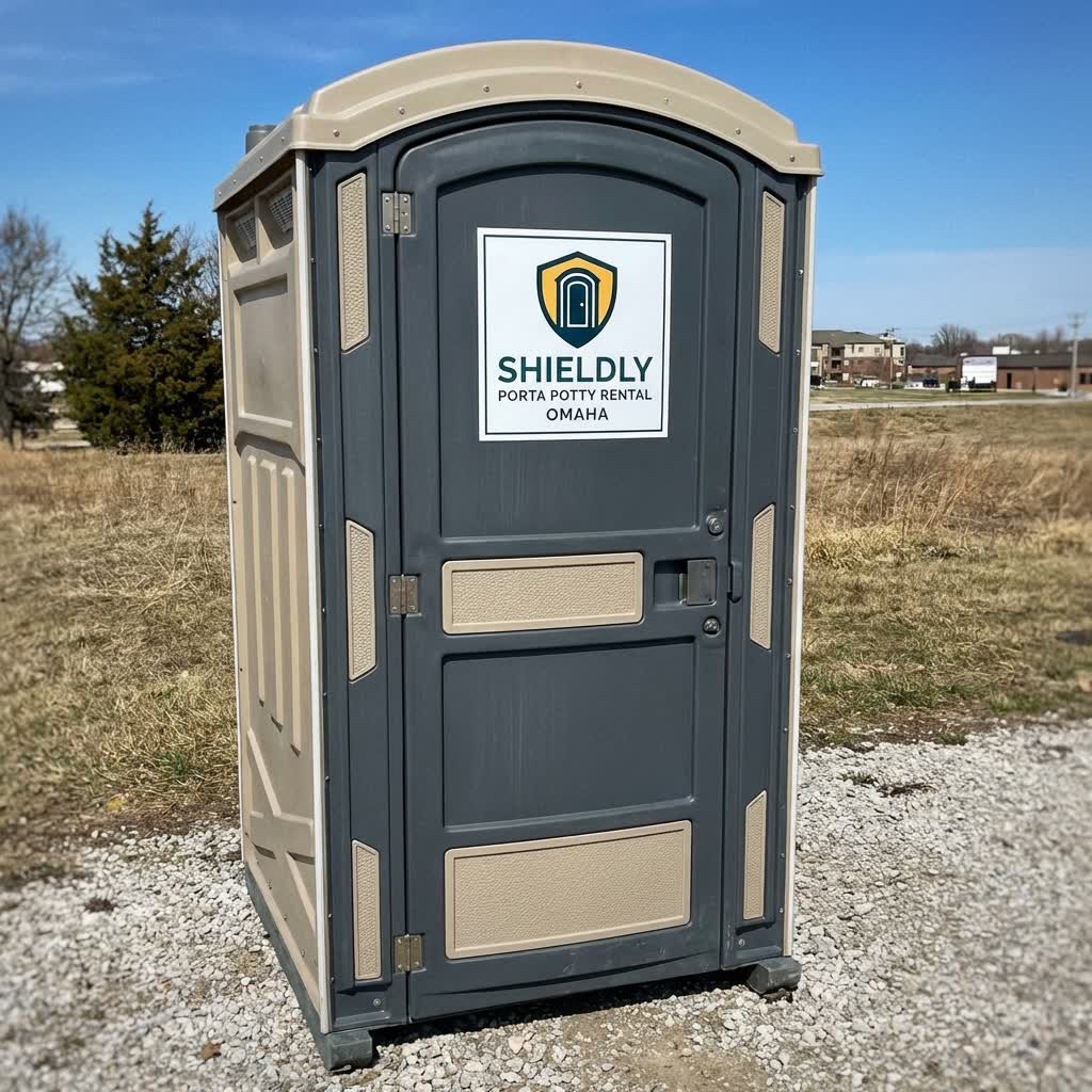 Deluxe Flushable Unit by Shieldly Porta Potty Rental Omaha