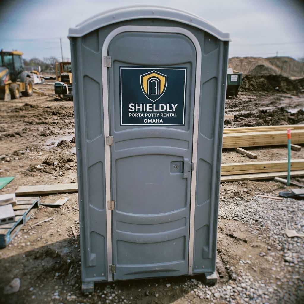 Standard Porta Potty by Shieldly Porta Potty Rental Omaha